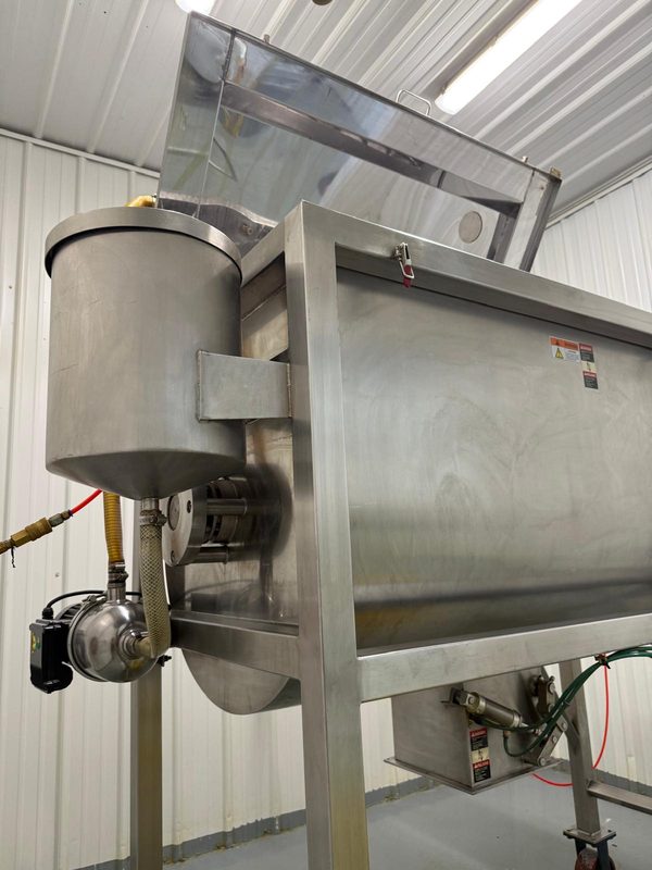 Ribbon blender on the production floor
