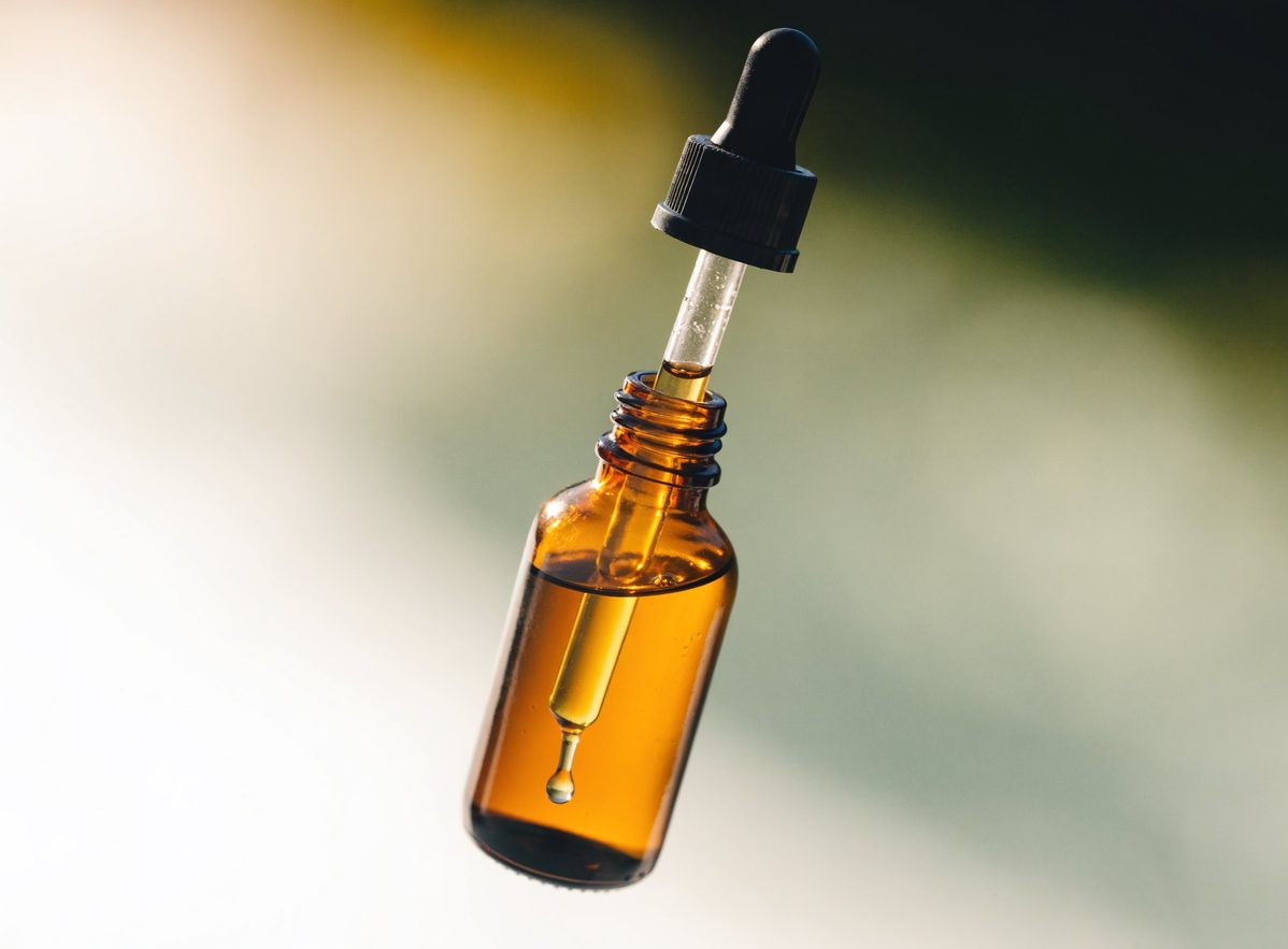 Amber dropper bottle